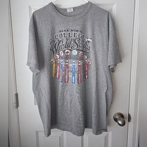 Mens Vintage Russell Athletic NCAA 2012 World Series Short Sleeve Crew Neck...